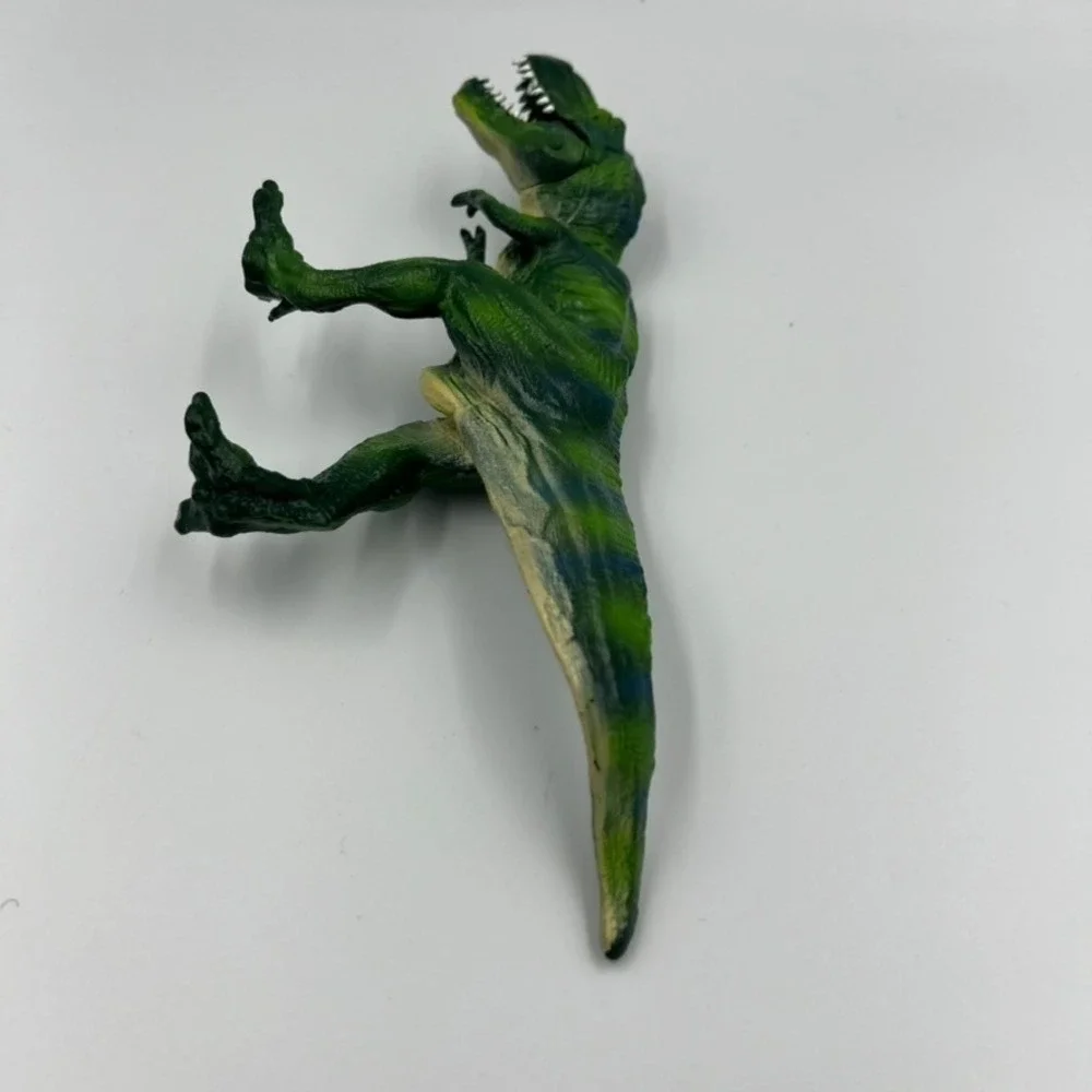 T-Rex Dinosaur Toy Figure‎ Green Movable Jaw Kids Toy Jurassic Style